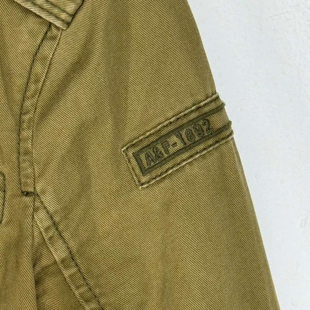 Abercrombie &‎ Fitch Womens Military Utility Field Jacket Chore Green XS Grunge